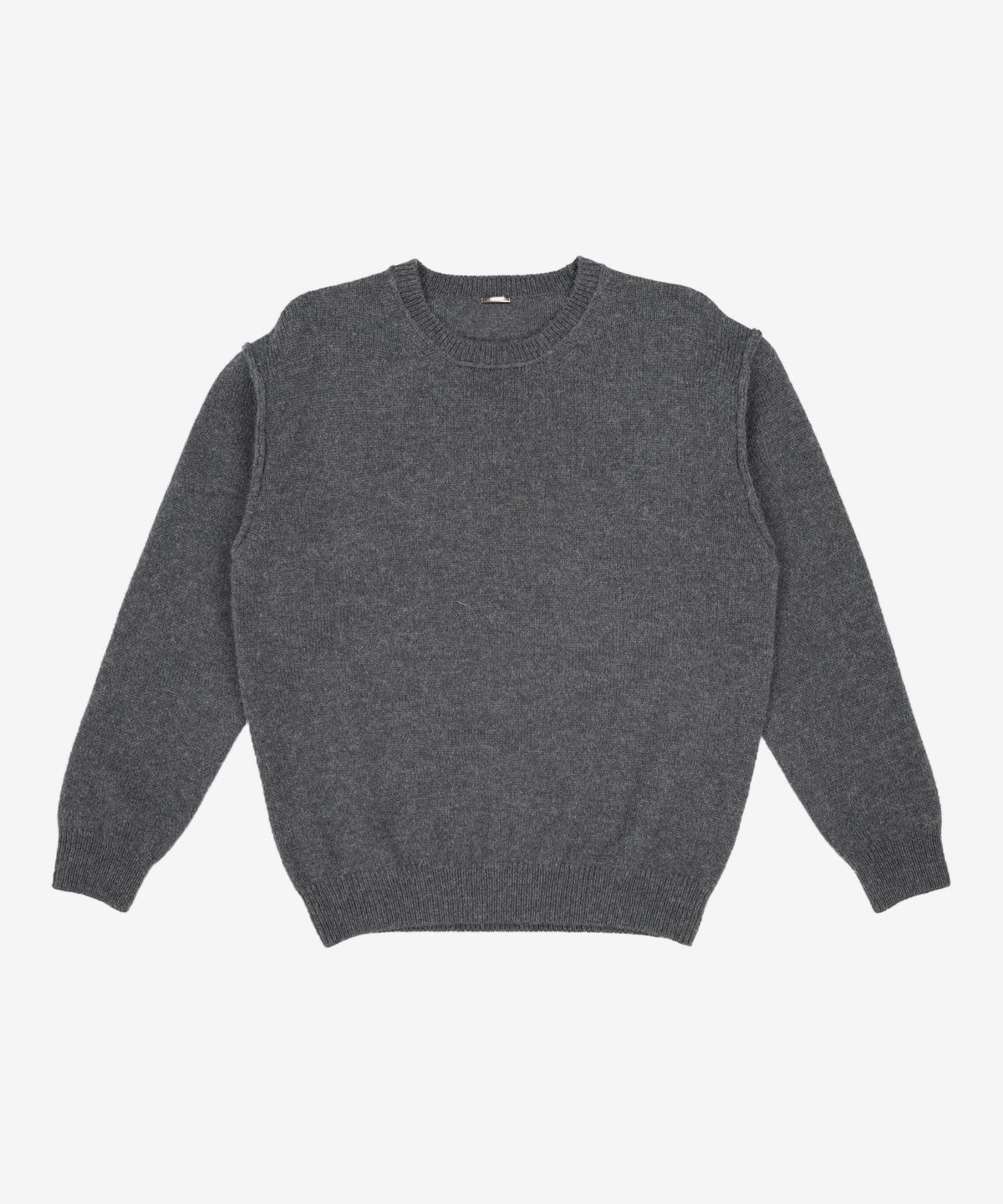 셔터(SHIRTER) SHAGGY DOG REVERSE SEAM KNIT (BROWN) M