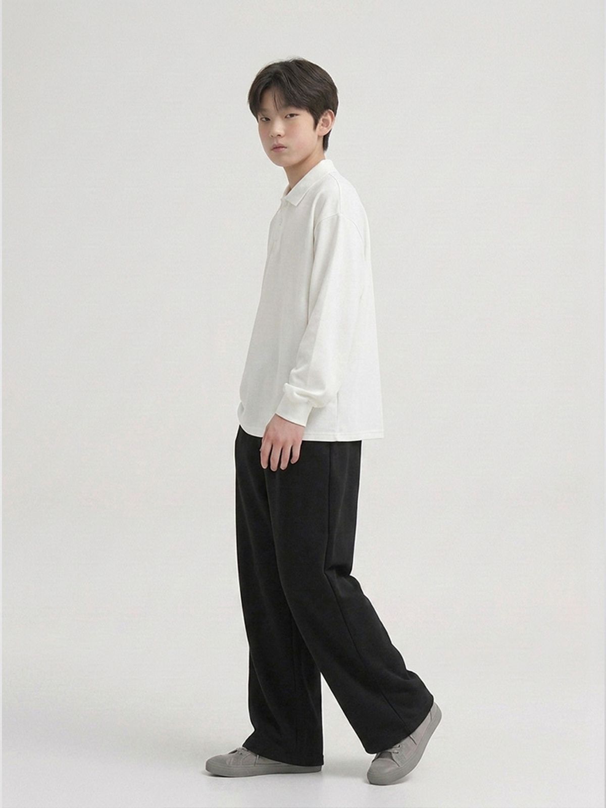 행텐 틴즈(HANGTEN TEENS) [온라인 단독]틴즈 세미와이드 스웨트팬츠_100(14580-038-609-31)