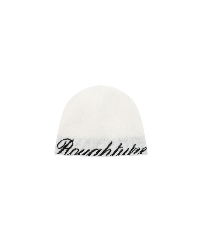 Basic Jacquard Logo Beanie - Ivory