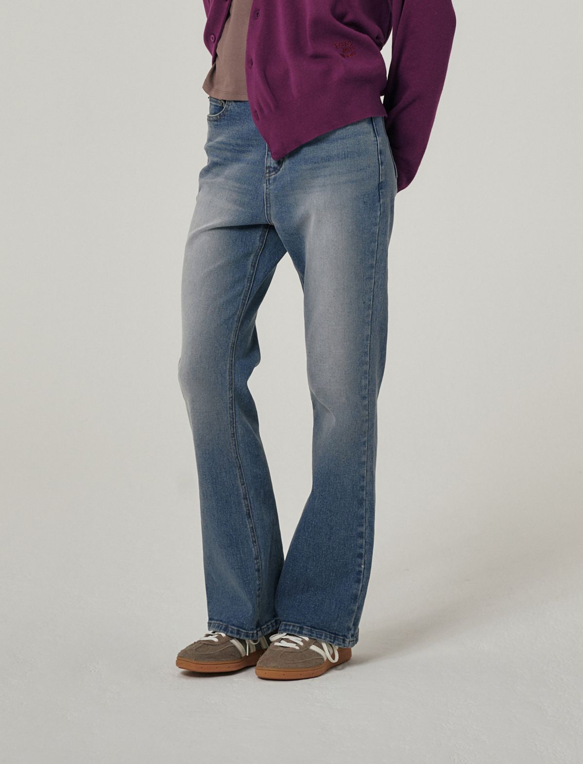플랫웨이브 인 서울(FLATWAVE IN SEOUL) Ryva Bootcut Denim Medium Indigo
