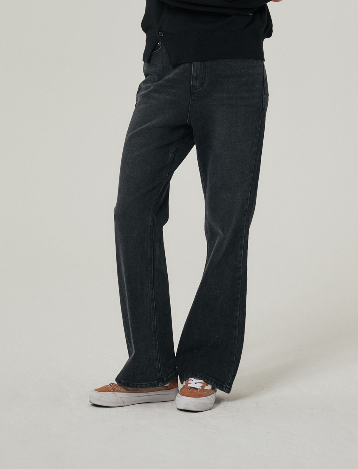 플랫웨이브 인 서울(FLATWAVE IN SEOUL) Ryva Bootcut Denim Black