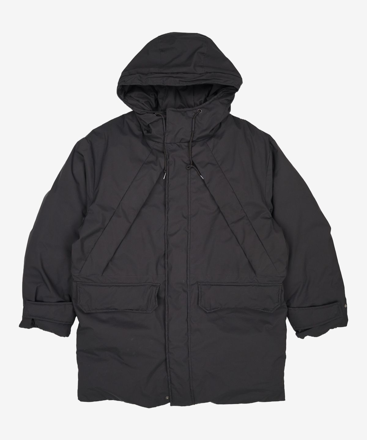 가먼트레이블(GARMENT LABLE) Hooded Half Padding - Black M