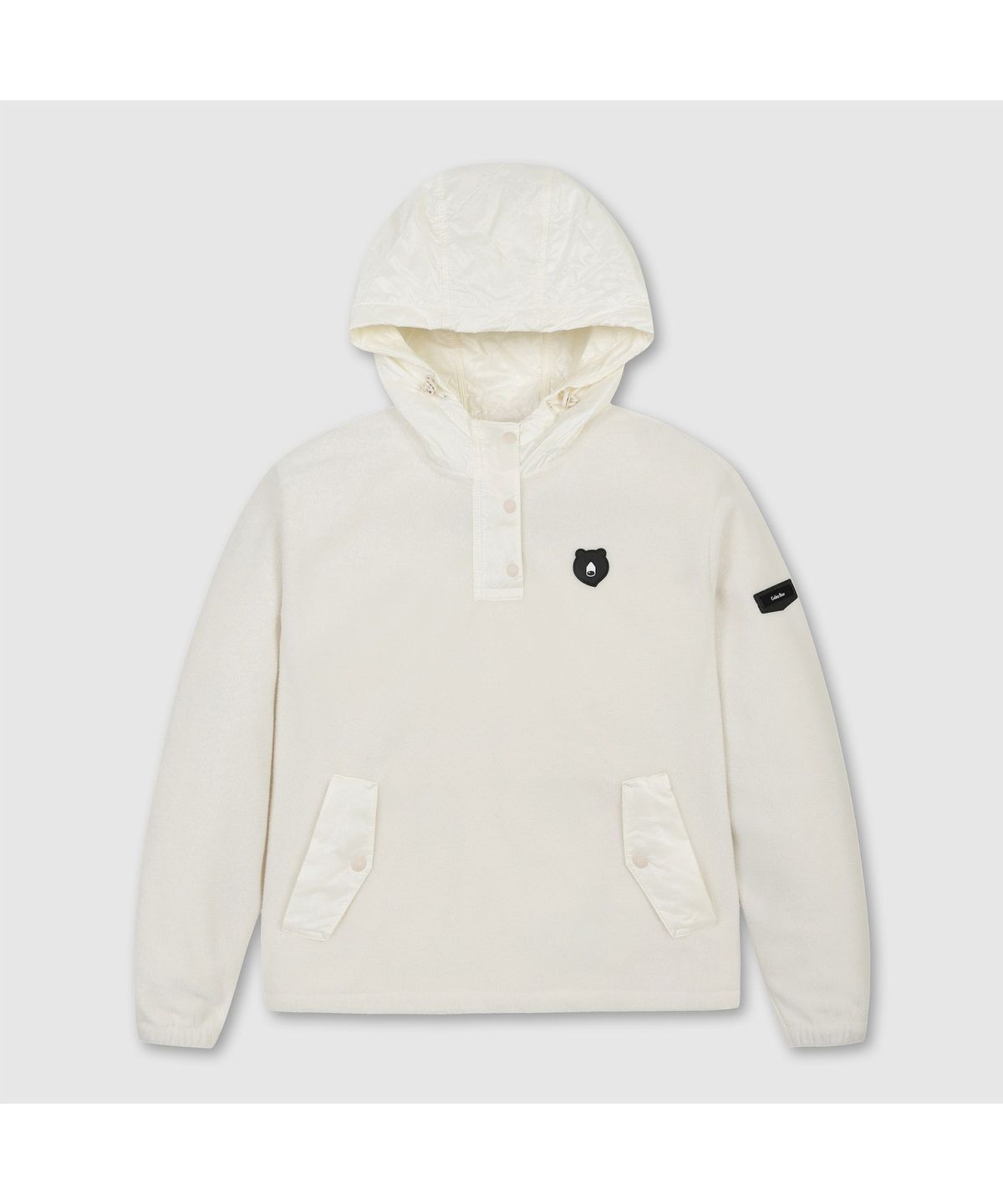 골든베어(GOLDEN BEAR) (여성) Woven Hybrid Fleece Hoody (SET UP) G5TAW26301IVX