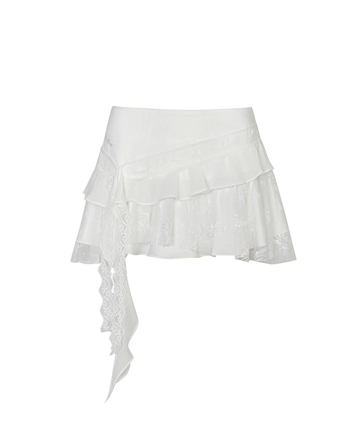 페인오어플레져(PAINORPLEASURE) SWAN SKIRT white