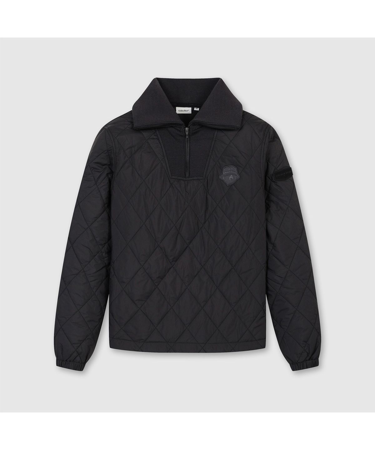골든베어(GOLDEN BEAR) (여성) Quilted V-neck Sweat (SET UP) G5TAW26201BKX