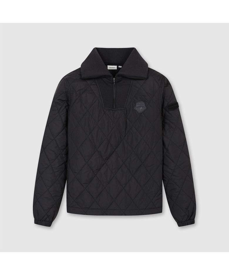 (여성) Quilted V-neck Sweat (SET UP) G5TAW26201BKX