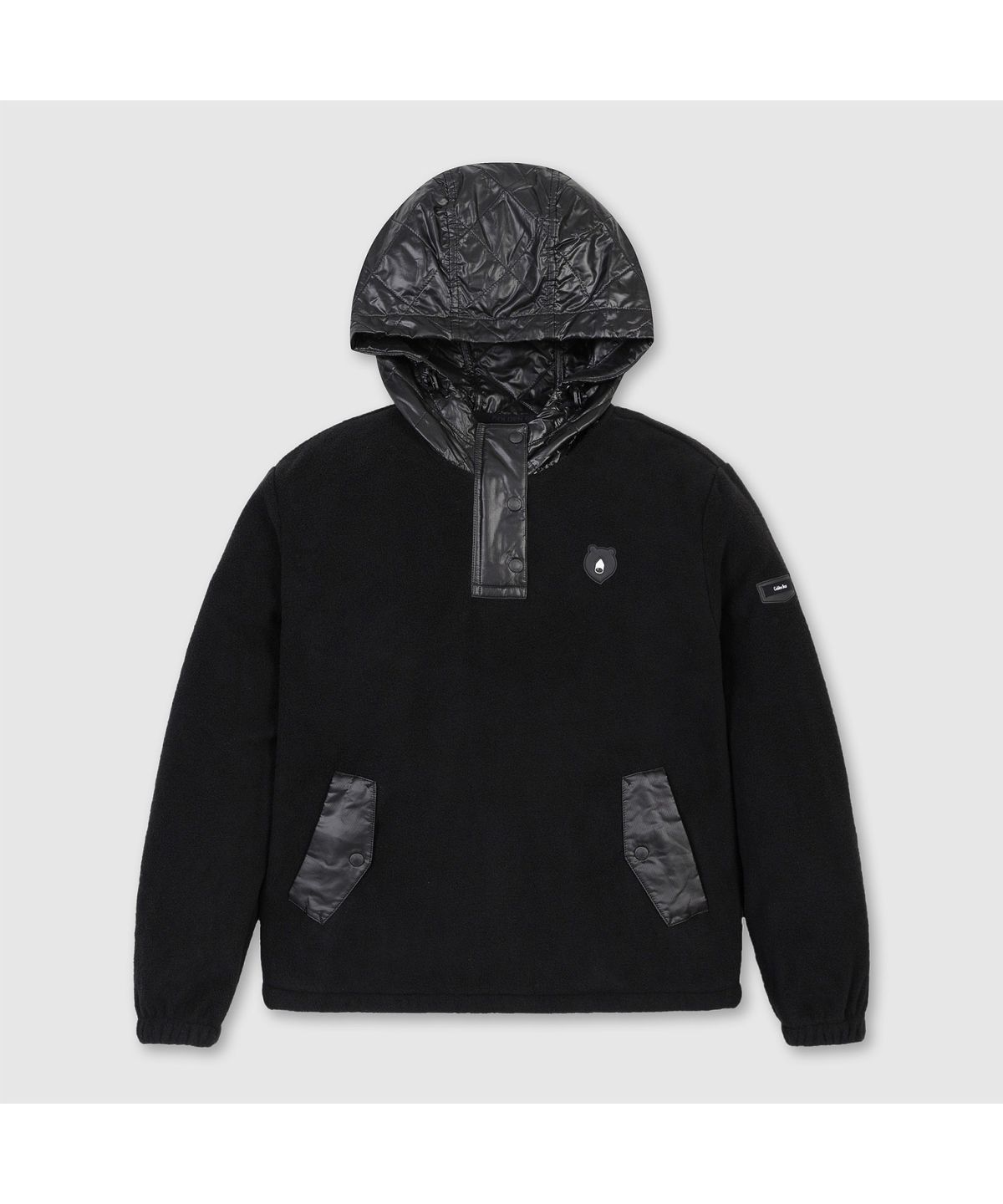 골든베어(GOLDEN BEAR) (여성) Woven Hybrid Fleece Hoody (SET UP) G5TAW26301BKX