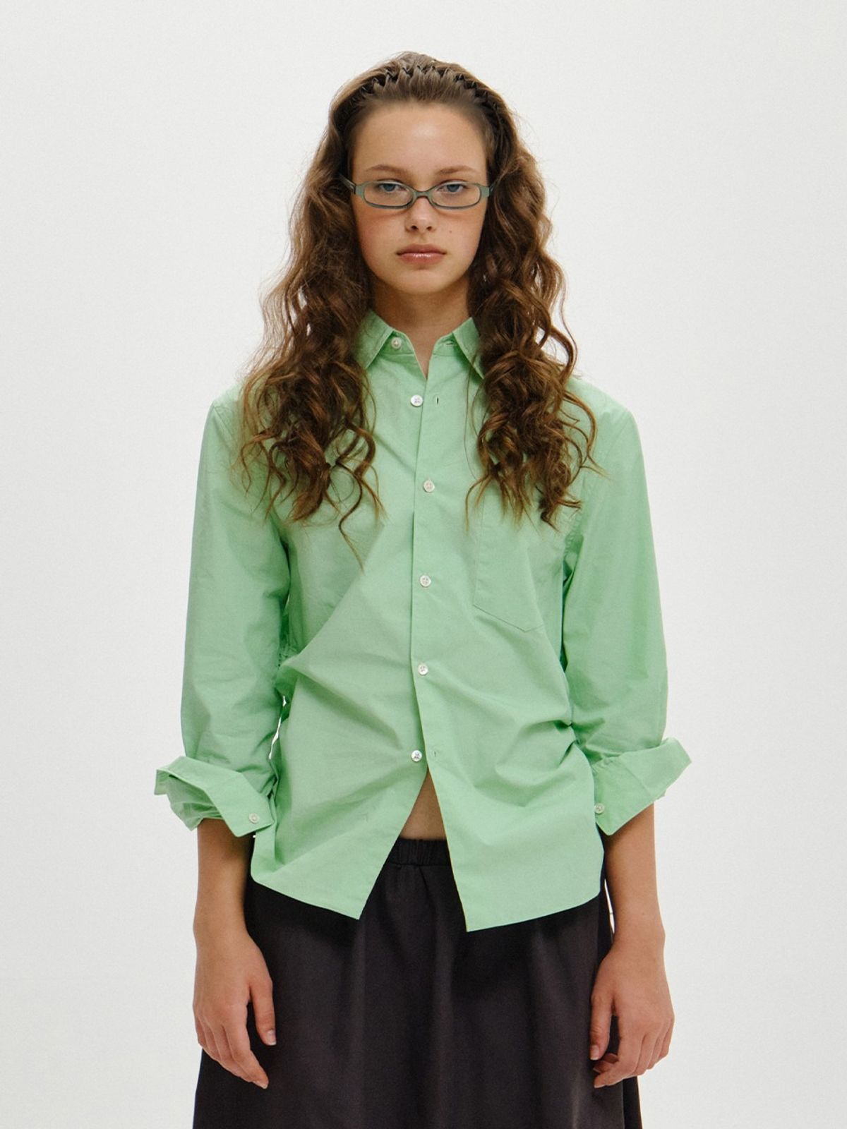 플리즈프로젝트(PLZPROJECT) SIDE STRING SHIRT, GREEN