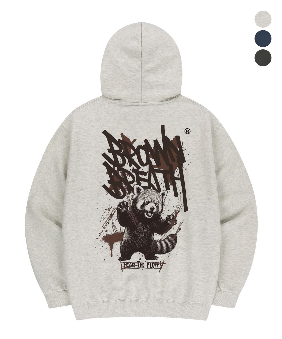 브라운브레스(BROWNBREATH) LESSER PANDA TAG HOODIE (3colors)