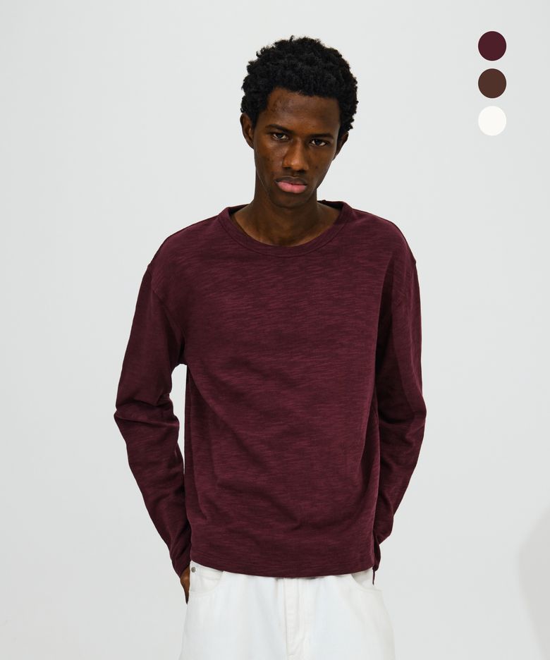 [미나브X데릭] 헤비 슬럽 롱 슬리브 [3COLOR]