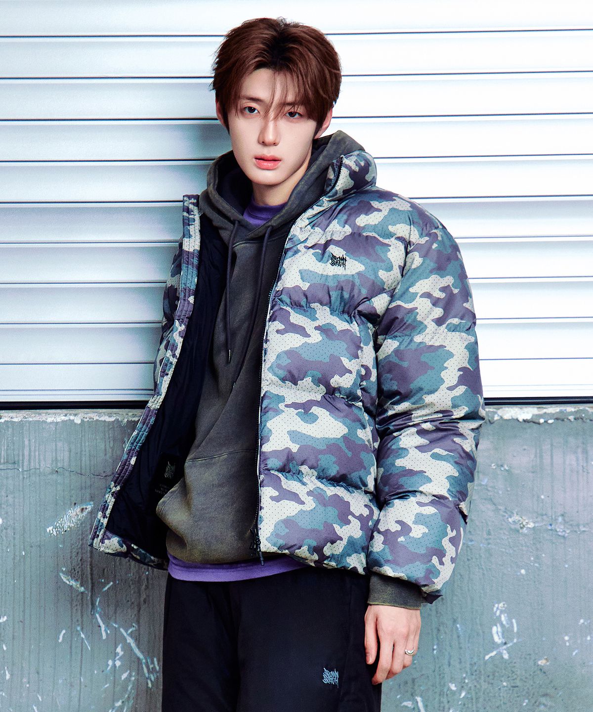 브라운브레스(BROWNBREATH) TAG CAMO PADDED JACKET
