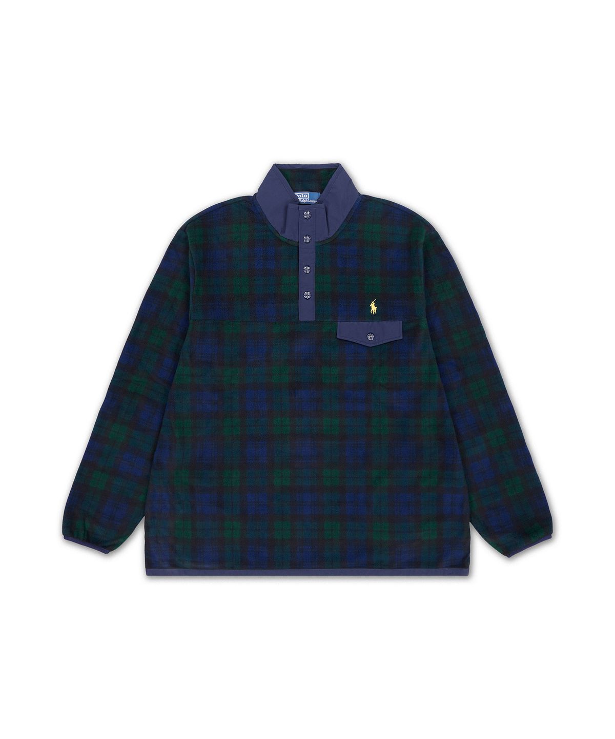 폴로 랄프 로렌(POLO RALPH LAUREN) 리미티드 에디션 릴렉스핏 플리스 풀오버-블랙