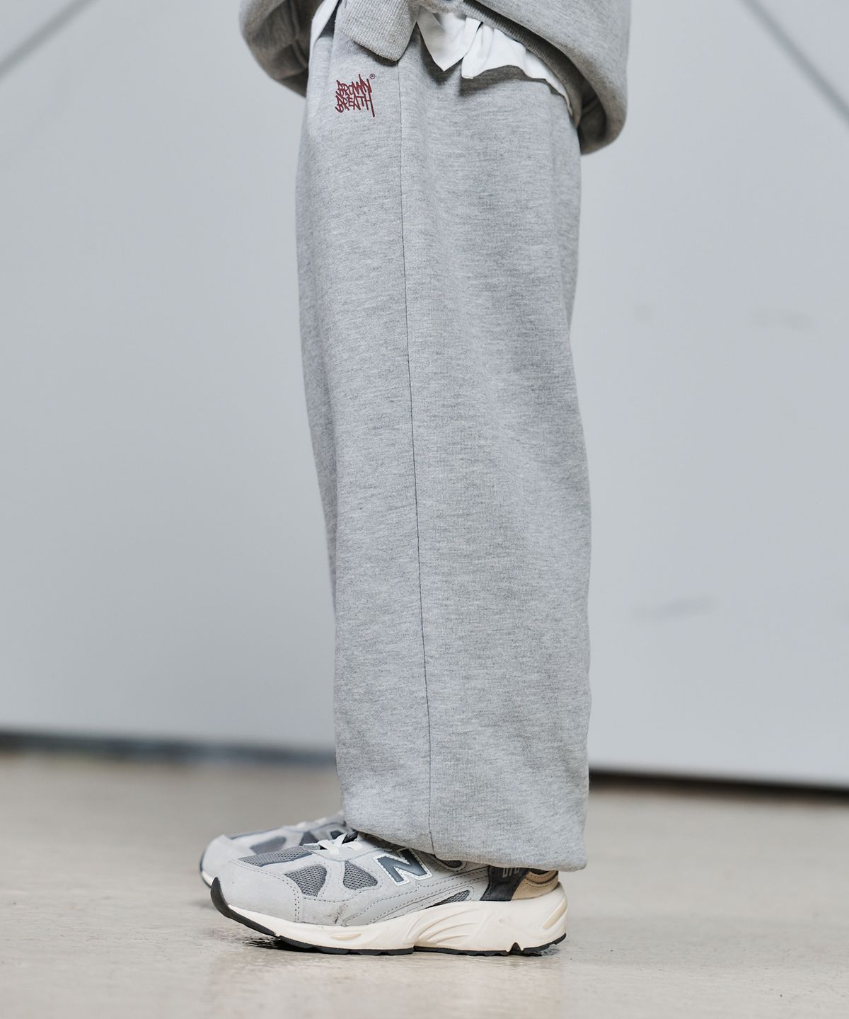 브라운브레스 키즈(BROWNBREATH KIDS) KIDS BRUSHED TAG SWEAT PANTS(기모) - M/GREY