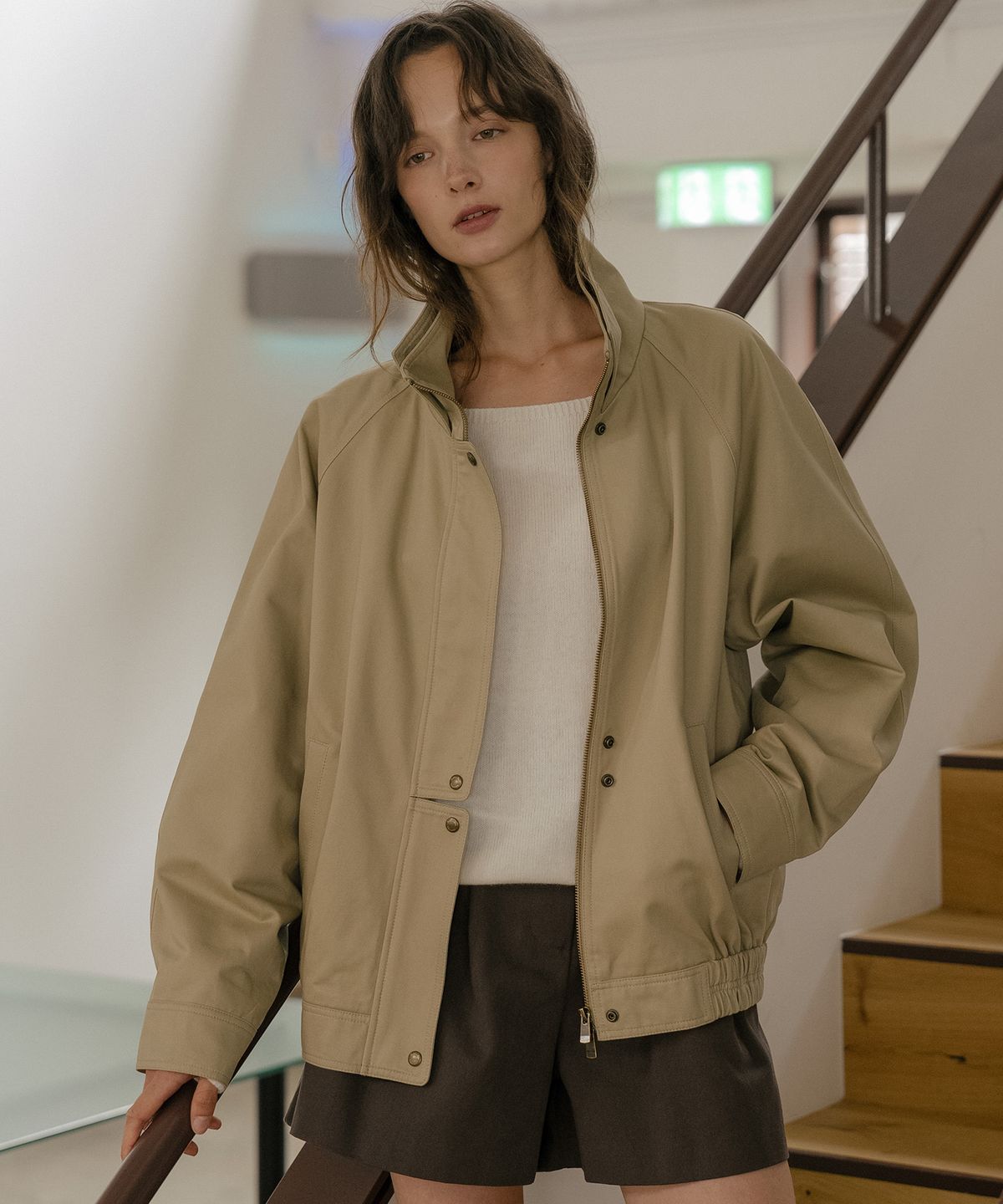 틸아이다이(TILL I DIE) 2way double collar jumper [TIFA06JP02]_Beige
