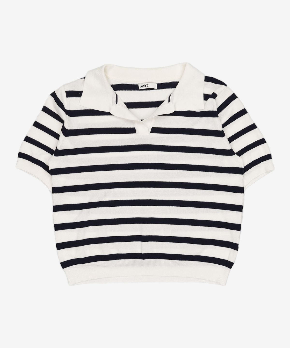 스파오(SPAO) 스트라이프 반오픈넥 스웨터 (SPKWC25W92 RE)_SPKWC37W92 XL