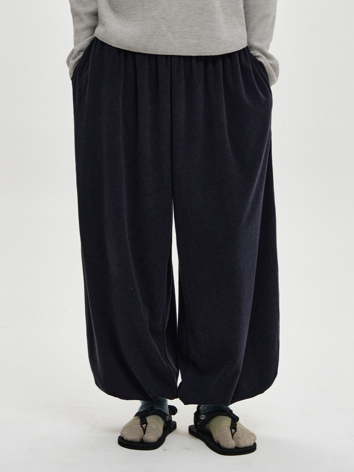 플리즈프로젝트(PLZPROJECT) TERRY HAREM JOGGER PANTS, NAVY