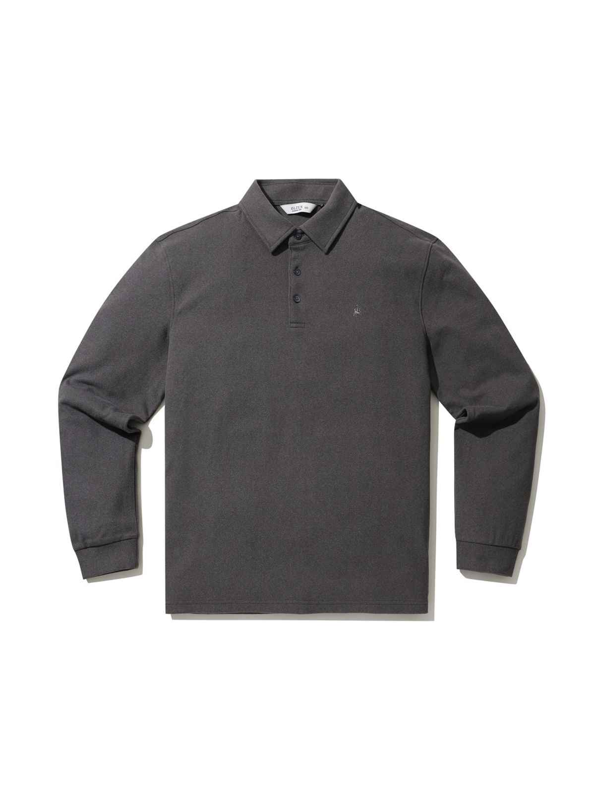 올젠(OLZEN) 남성 양기모 카라 긴팔티_ZBG4TT1201