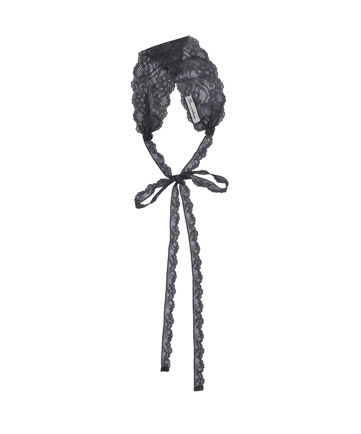 페인오어플레져(PAINORPLEASURE) SWAN LACE HAIRBAND charcoal