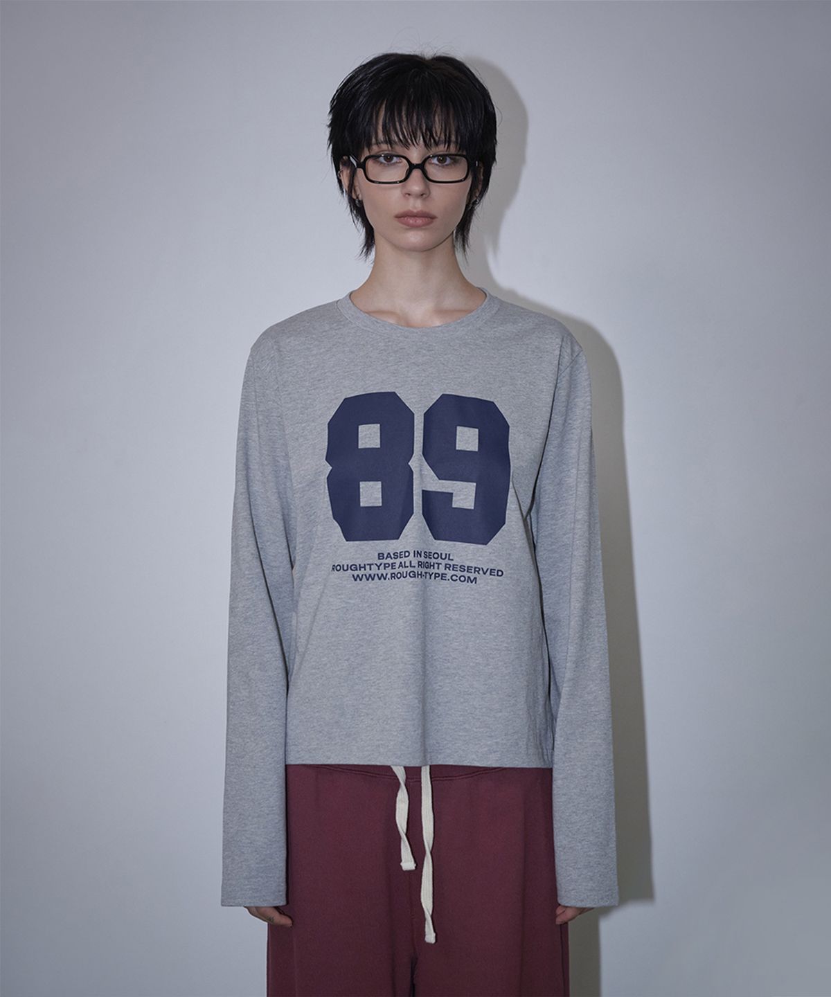 로타입(ROUGHTYPE) 89 Crop Longsleeve - Gray
