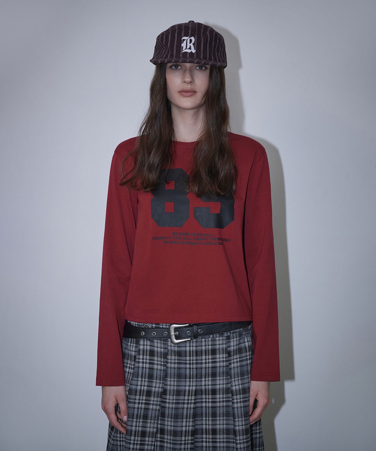 로타입(ROUGHTYPE) 89 Crop Longsleeve - Red