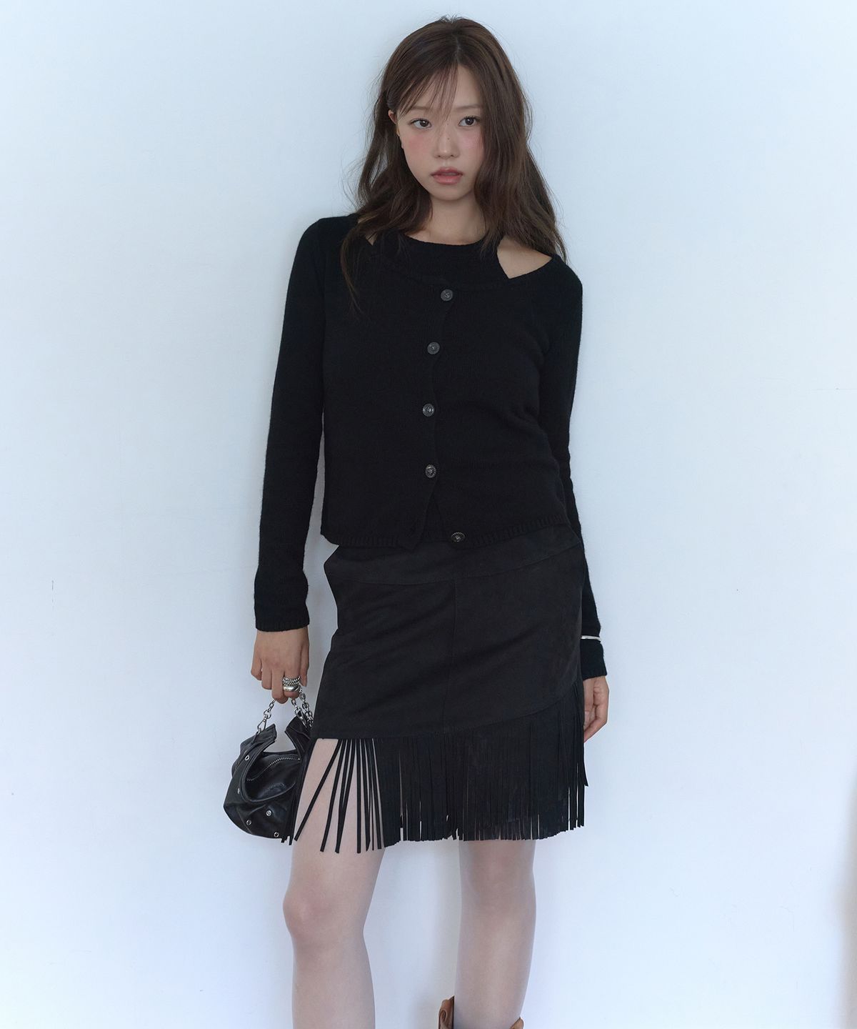 라피네아뜰리에(RAFFINE ATELIER) 홀터 니트 & 가디건 세트