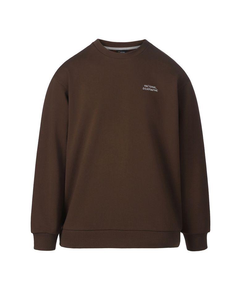 라르가 헤비웨이트 세미오버핏 맨투맨 CHOCOLATE BROWN