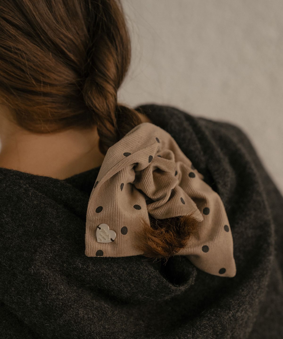 틸아이다이(TILL I DIE) Dot square scrunchy [TIFA06AC02]_3color