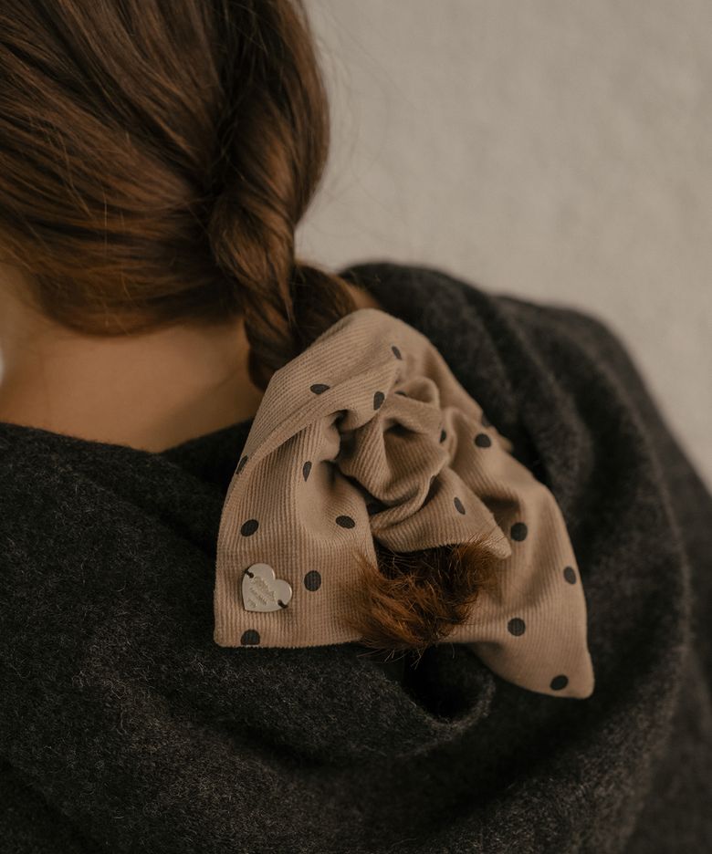 Dot square scrunchy [TIFA06AC02]_3color