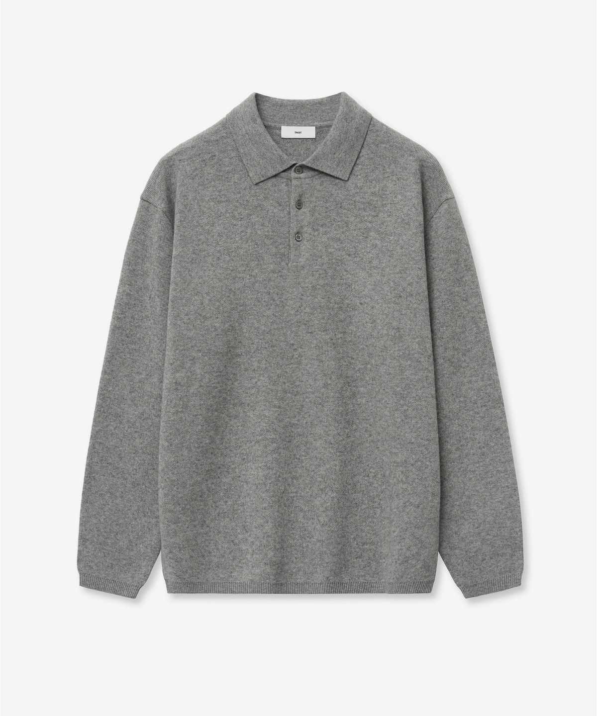 티엔지티(TNGT) Cashmere Blended Essential Polo Knit Top (Grey) TNSW6F110G2