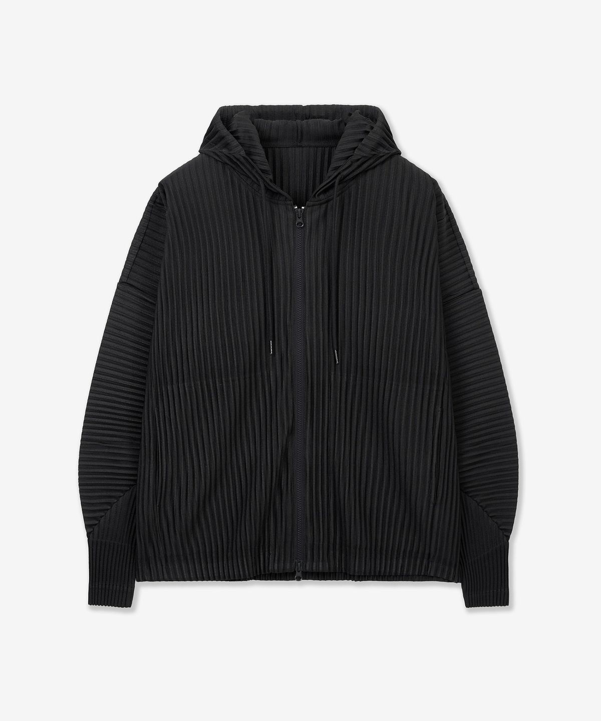 티엔지티(TNGT) Yoyogi Pleats Hooded Zip-Up (Black) TNJU6F112BK