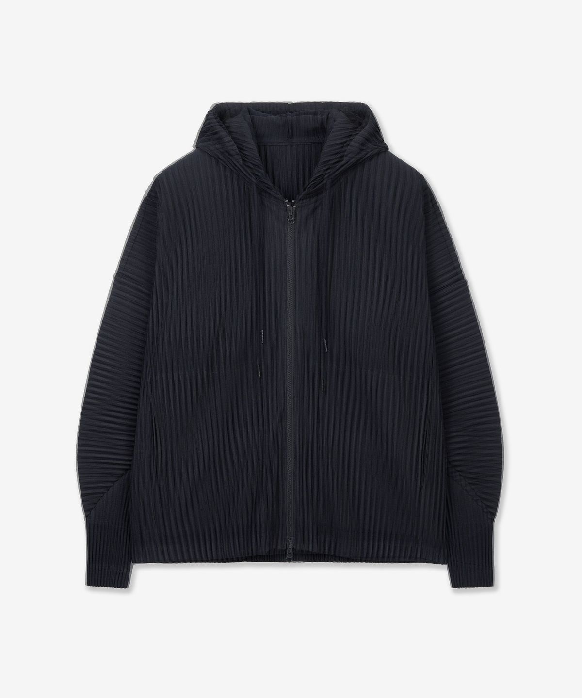 티엔지티(TNGT) Yoyogi Pleats Hooded Zip-Up (Navy) TNJU6F112N2