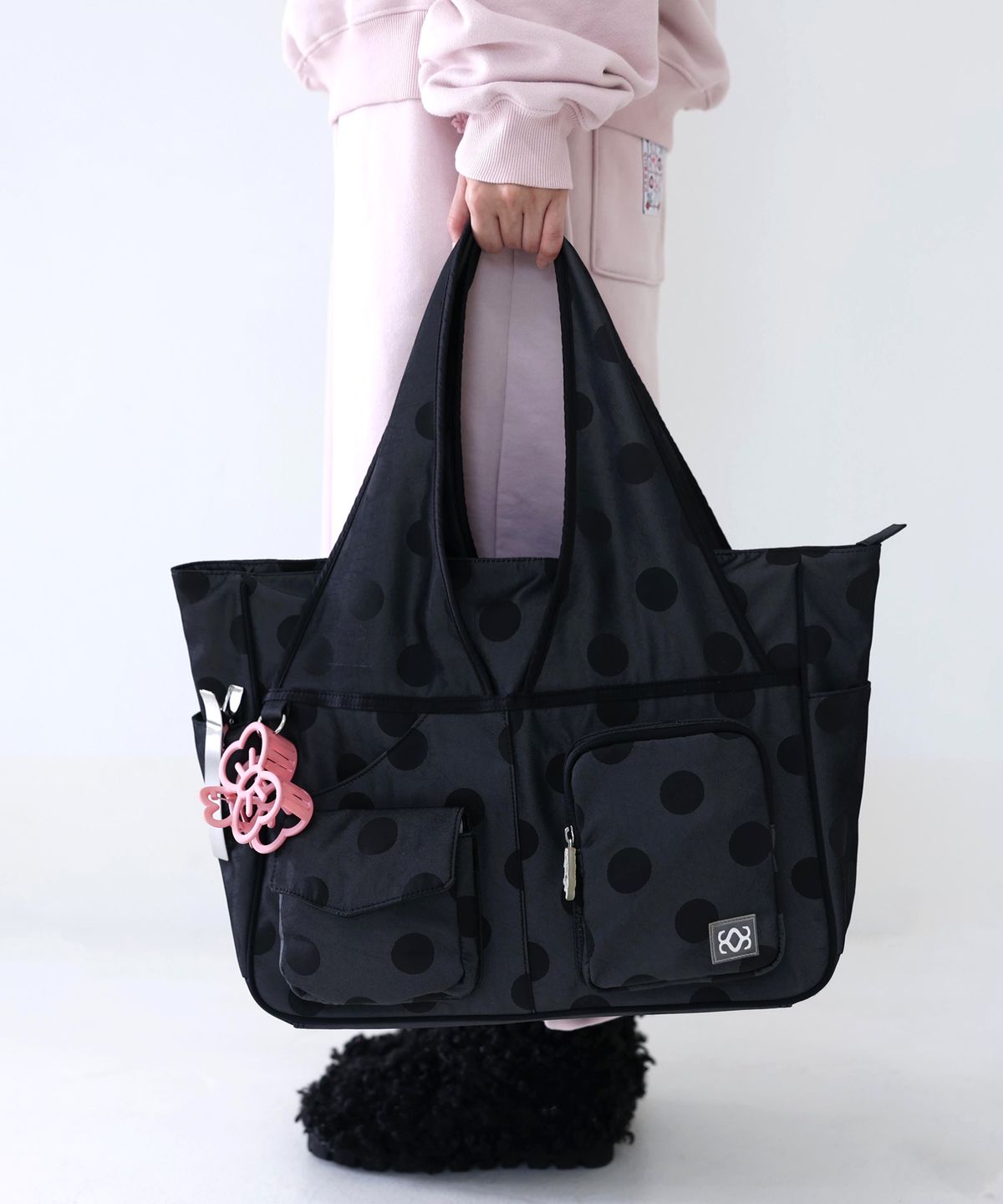 시월107(SIWL107) TIDI Work Bag (Dot Black)