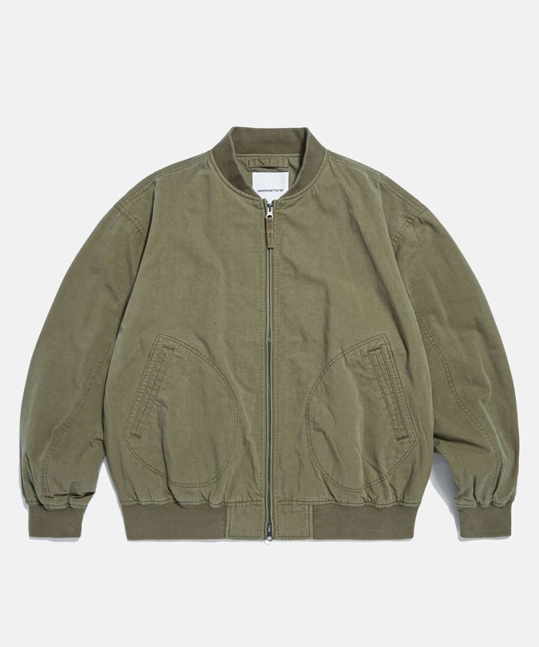 Zip Front Deck Jacket Khaki Beige