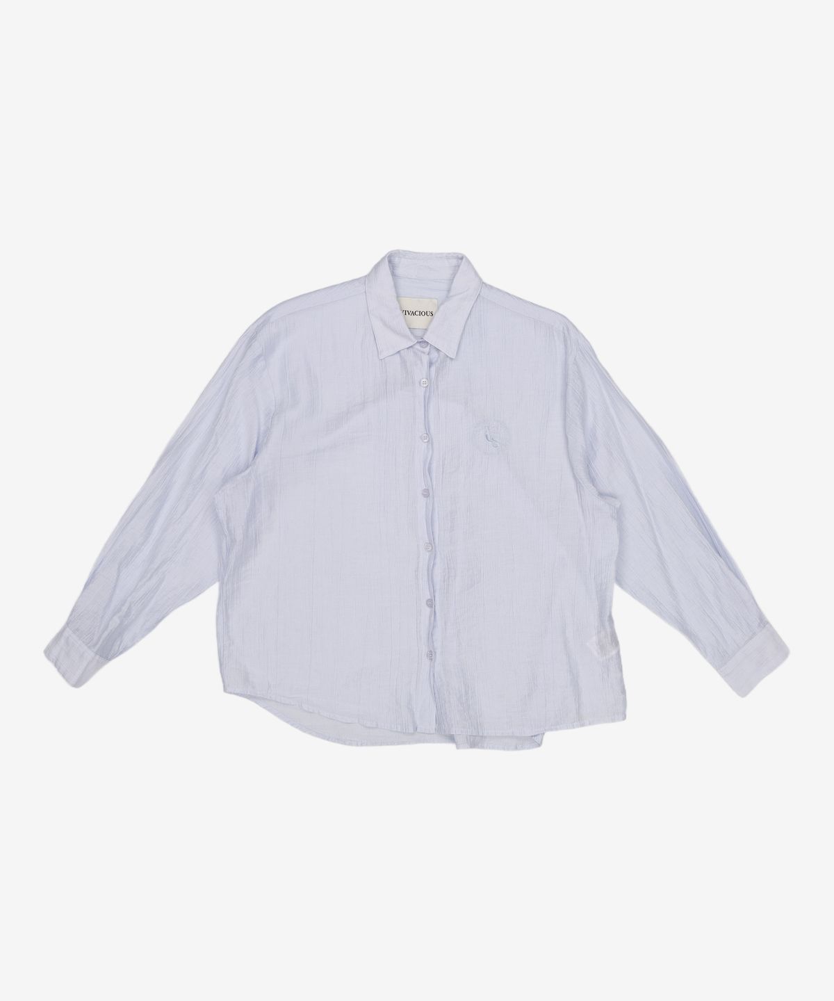 비바셔스(VIVACIOUS) Cencel Seethrough Classic Shirt Solid - 4COL L