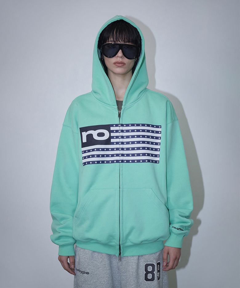 RO American Hoodie Zip-up - Mint