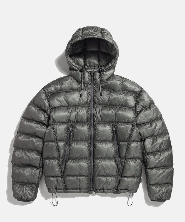 Sheer Shell Padded Jacket Grey