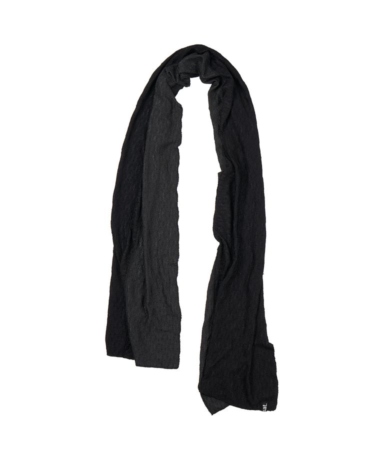 Texture Mix Scarf _ Black