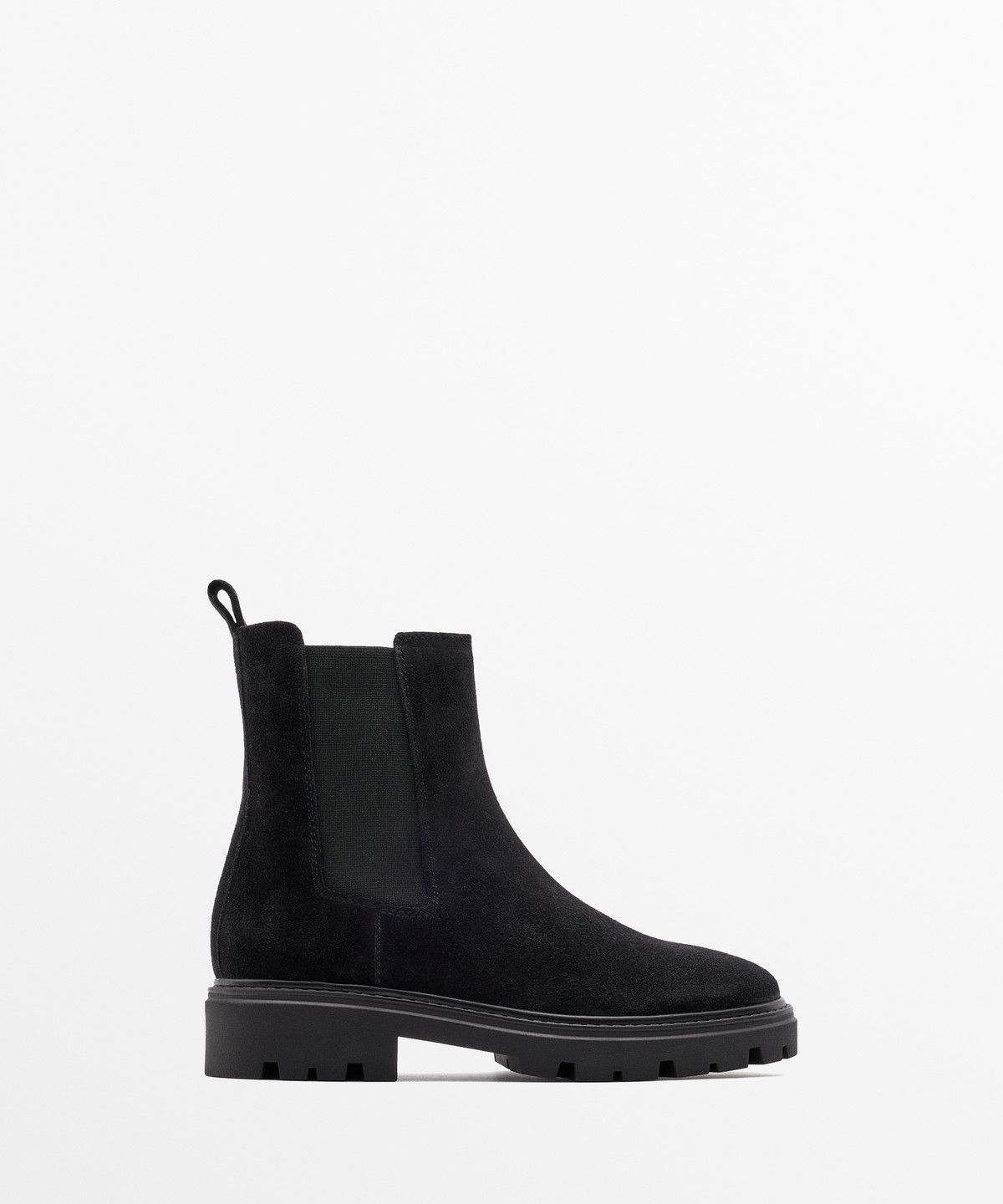 마시모두띠(MASSIMO DUTTI) 트랙 솔 플랫 첼시 부츠