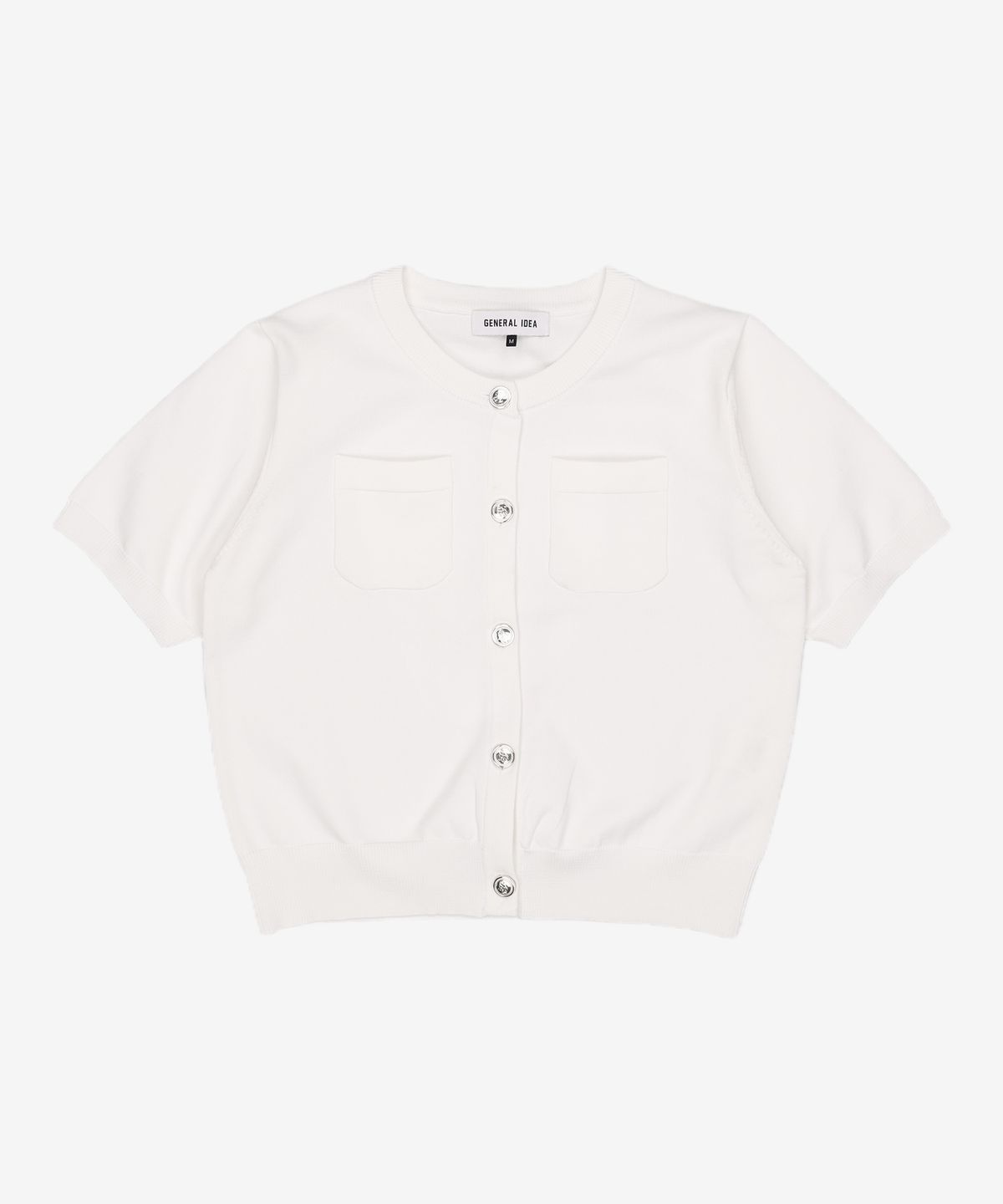 제너럴 아이디어(GENERAL IDEA) 포켓 하프 가디건 [WHITE] / WBC2L04533 M