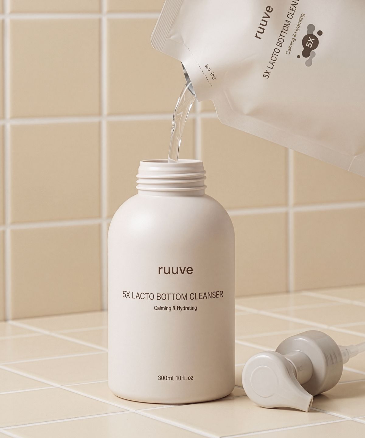 러베(RUUVE) 5X 락토 아기 엉덩이클렌저 리필 250ml