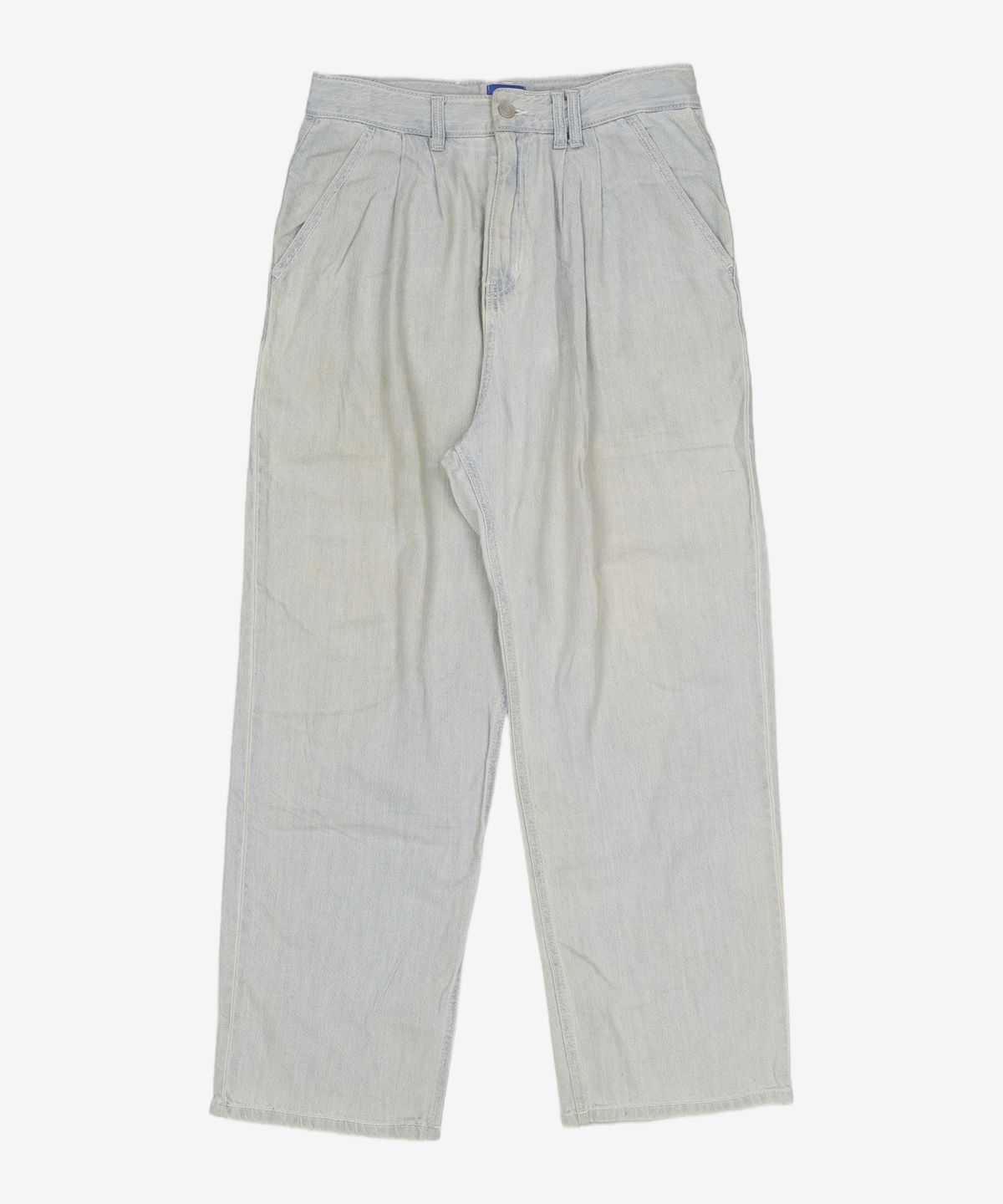 데케트(DECET) [여름원단]2Pleats Wide Jeans DCPT005Blue 28