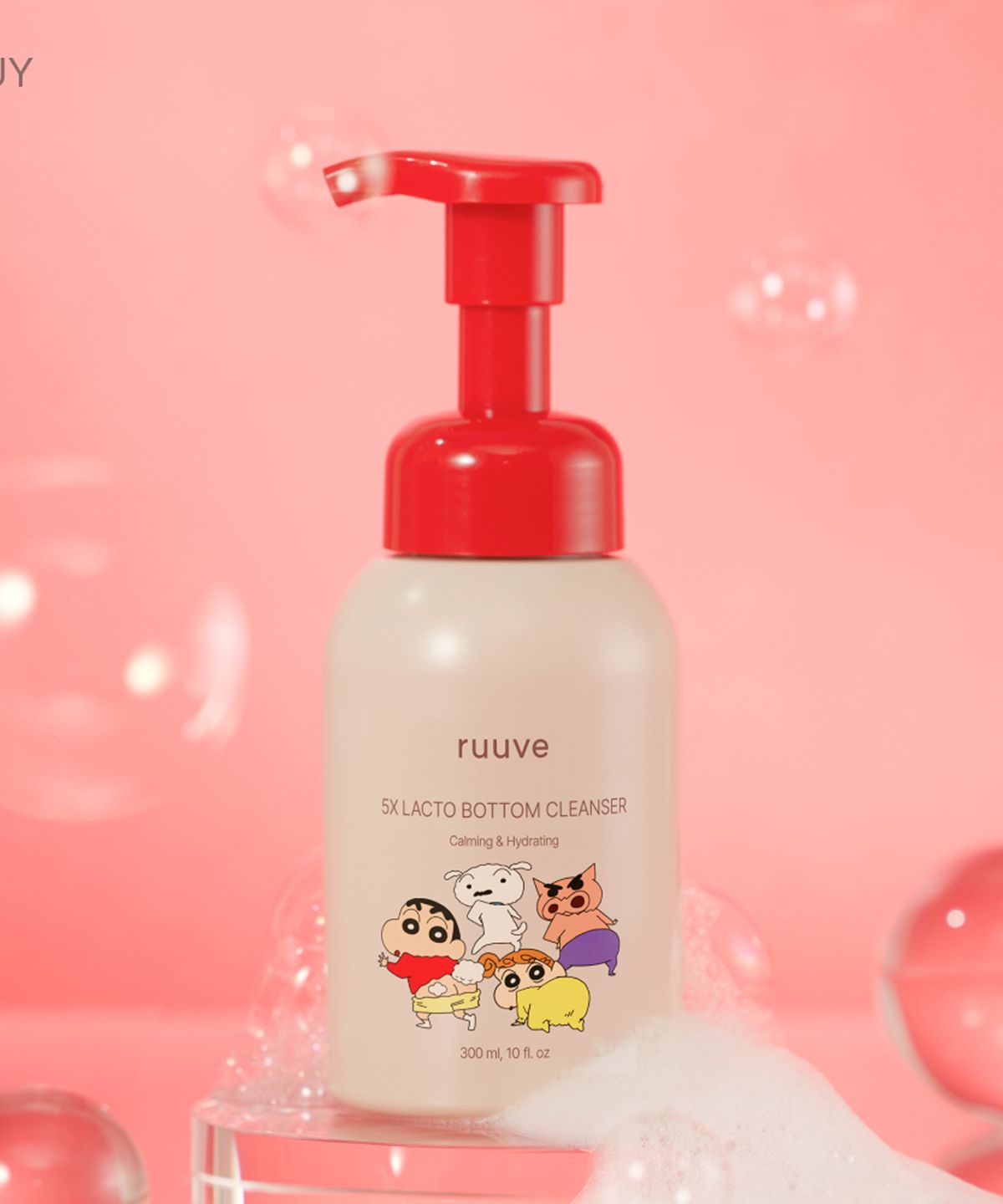 러베(RUVVE) 5X 락토 엉덩이클렌저 짱구 콜라보 에디션 300ml