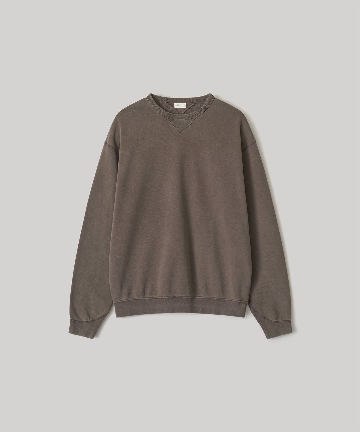 어나더 오피스(ANOTHER OFFICE) Sulfar Dyed 50s SweatShirt (Sepia Brown)