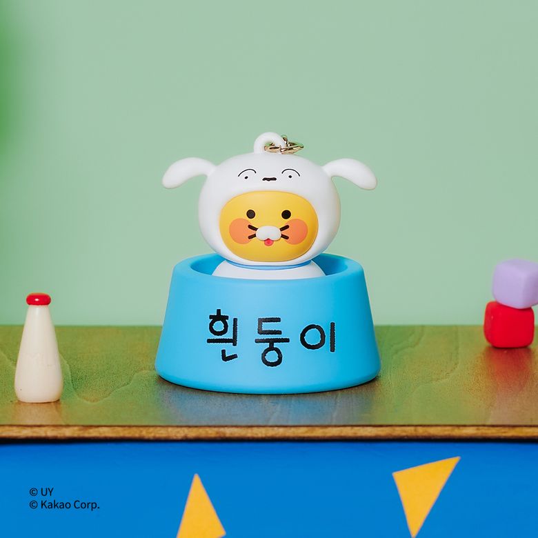 짱구는 못말려X카카오프렌즈 흰둥이 클리커 키링_춘식이