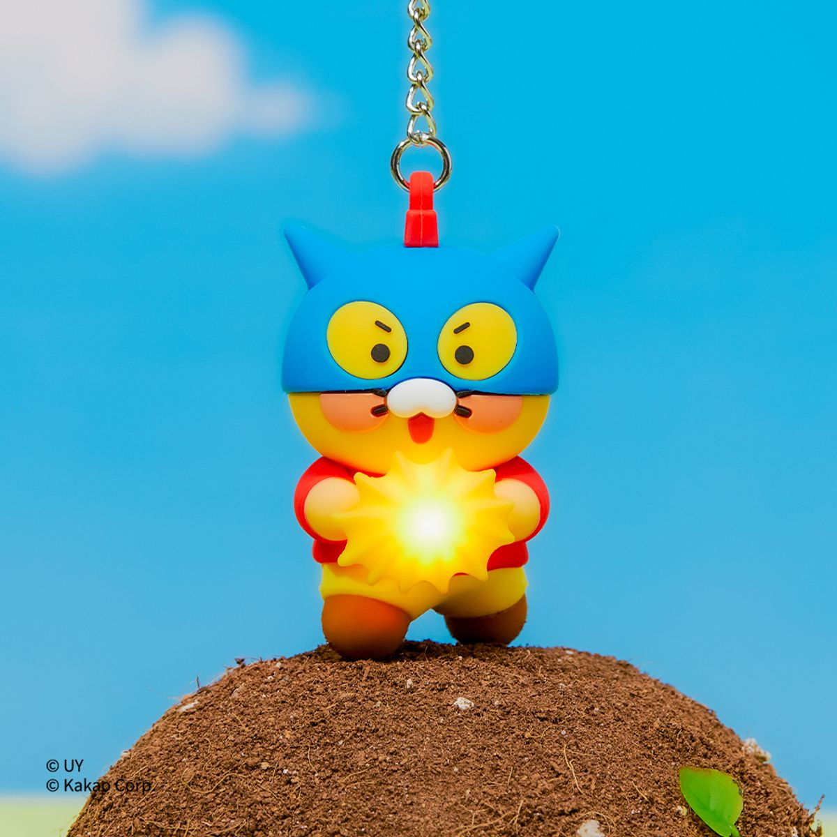 카카오프렌즈(KAKAO FRIENDS) 짱구는 못말려X카카오프렌즈 LED 피규어 키링_춘식이