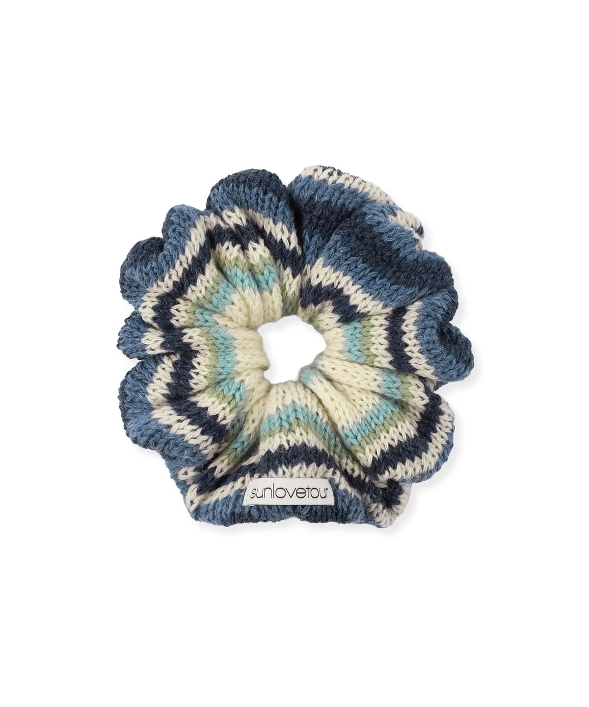 썬러브투어(SUNLOVETOUR) Crochet Scrunchie Navy