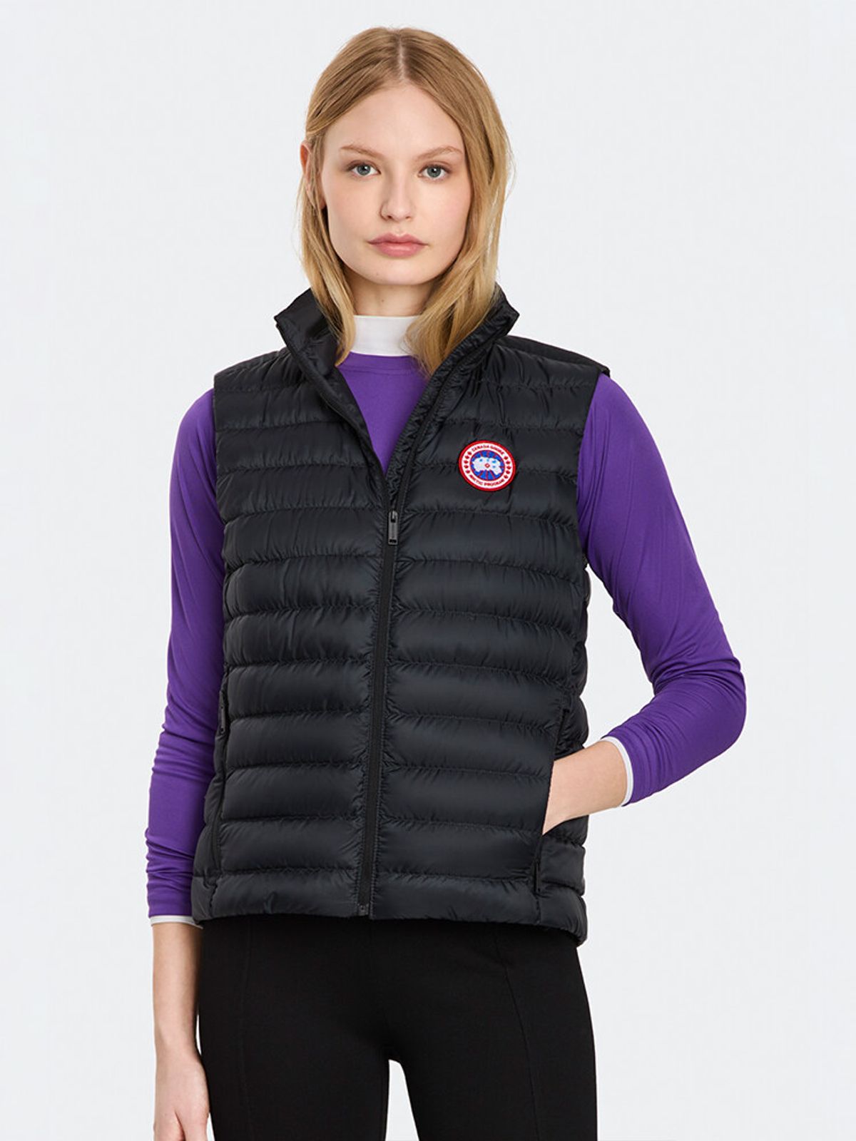 캐나다구스(CANADAGOOSE) 여성 아이테라 베스트 클래식 디스크(Black)_Q266AWVC01BKB