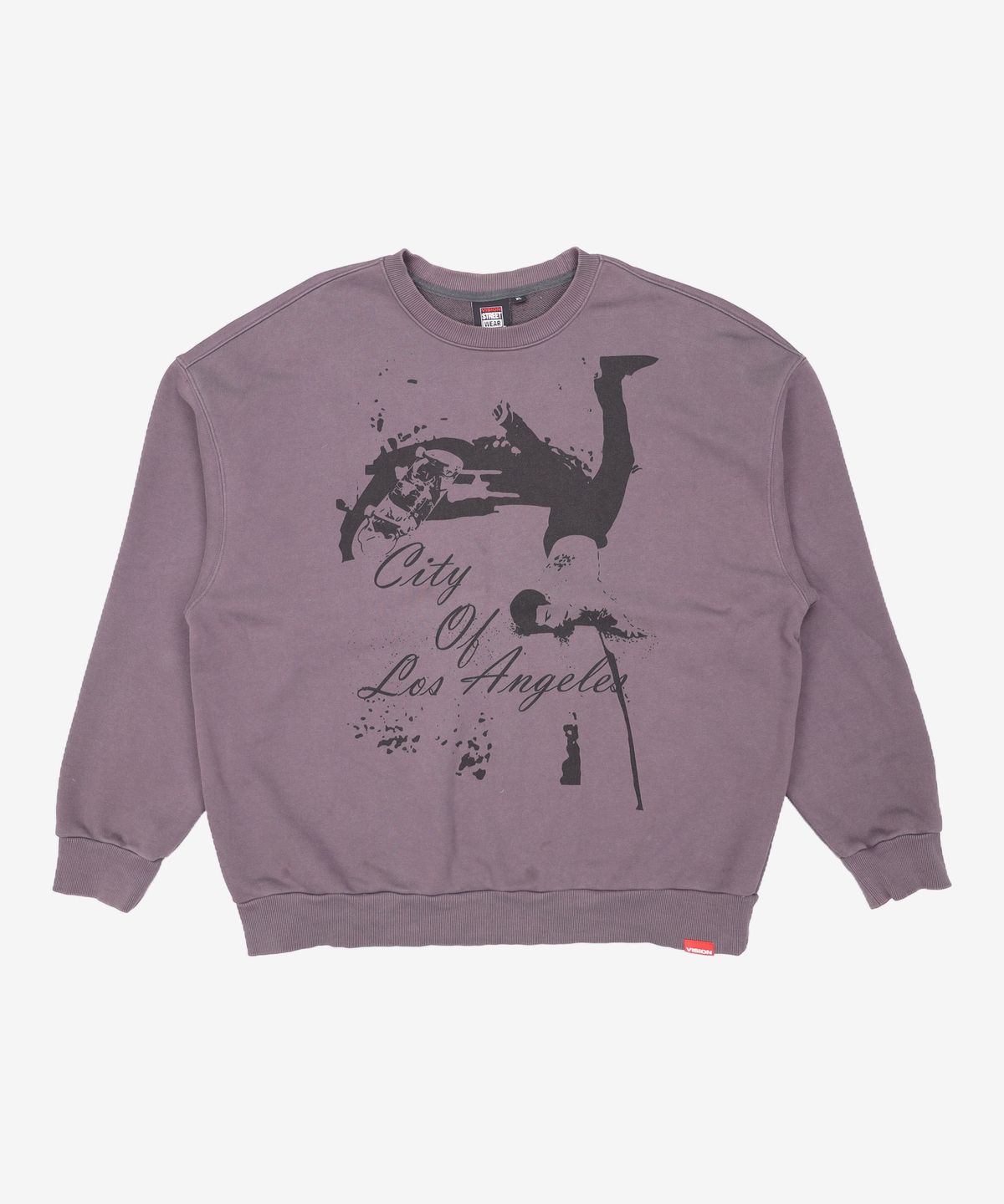비전스트릿웨어(VISION STREETWEAR) VSW Fell Down Crewneck Onix Black XL