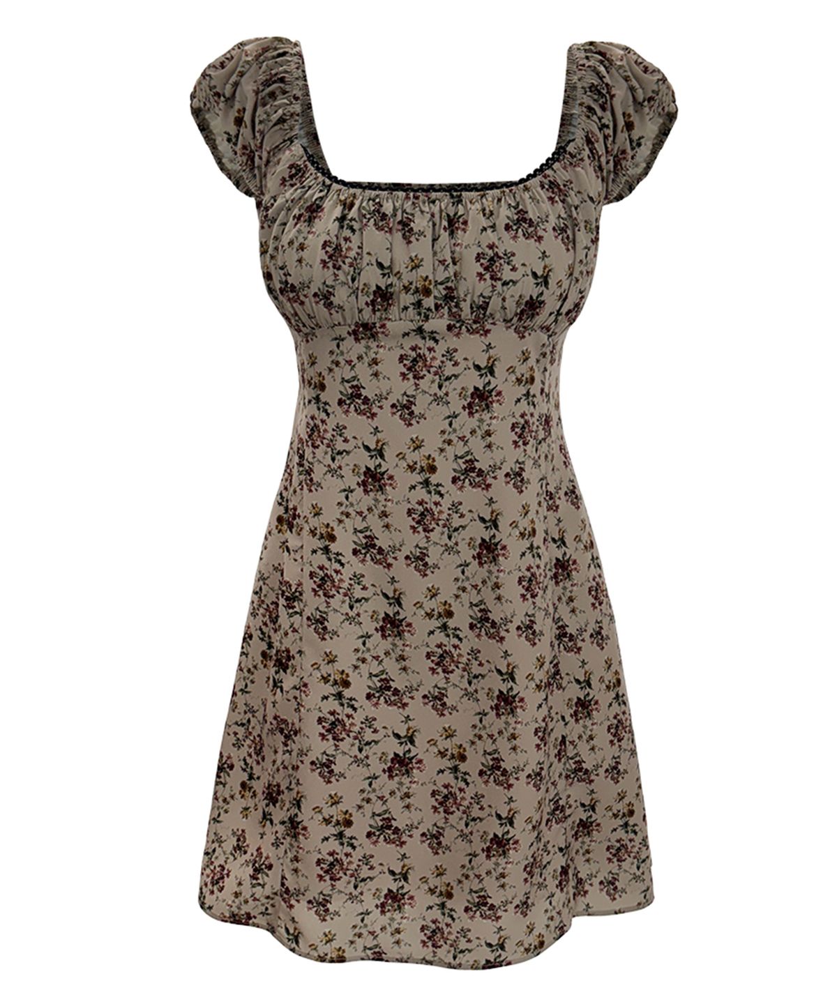 루루서울(LOULOUSEOUL) Maple Syrup Dress (Beige)