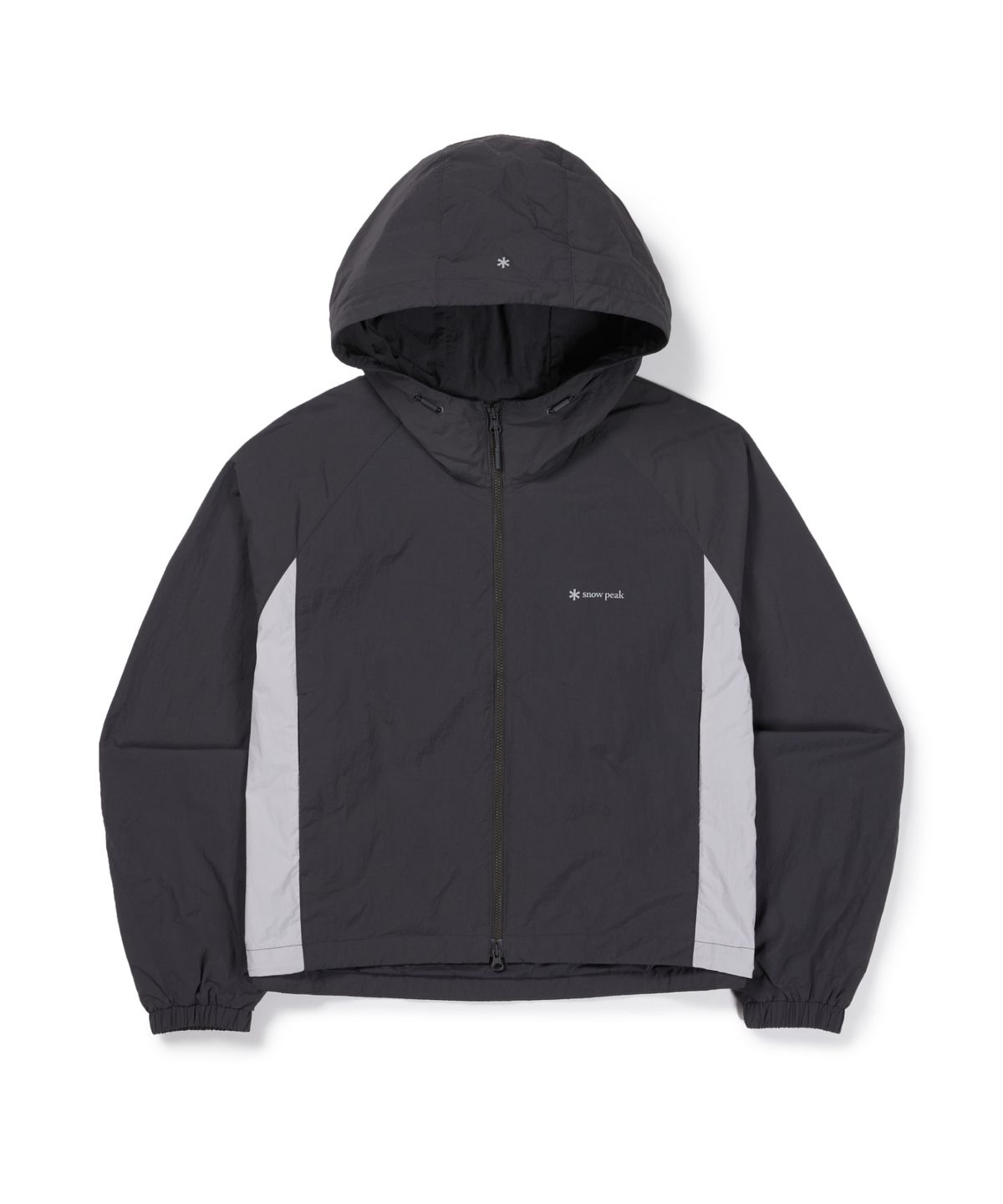 스노우피크 어패럴(SNOWPEAK APPAREL) 경량 타슬란 여성 컬러블럭 바람막이 (S26FWLWB41) Charcoal
